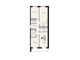 Продается 4-комнатная квартира ЖК ACADEMIA (Академия), 74.2  м², 10536400 рублей