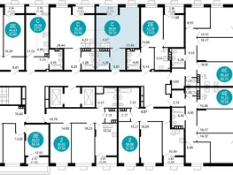 Продается 1-комнатная квартира ЖК 1799, литера 2.1, 39.32  м², 8800692 рублей