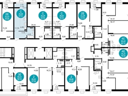 Продается 1-комнатная квартира ЖК 1799, литера 2.1, 27.31  м², 7052500 рублей