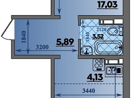 Продается 2-комнатная квартира ЖК Суворовский, литера 7, 44.88  м², 5531112 рублей