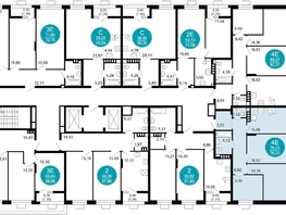 Продается 3-комнатная квартира ЖК 1799, литера 2.3, 78.23  м², 13970011 рублей