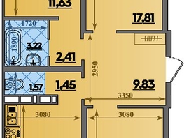 Продается 3-комнатная квартира ЖК Платовский, литер 14, 82.99  м&sup2;, 8879930 рублей