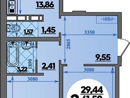 Продается 2-комнатная квартира ЖК Платовский, литер 14, 64.29  м&sup2;, 7689084 рублей