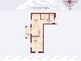 Продается 1-комнатная квартира  Клубный дом Ялта, 46.98  м&sup2;, 14731288 рублей