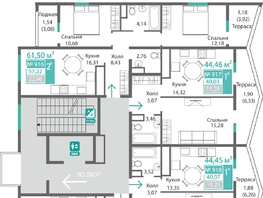 Продается 2-комнатная квартира ЖК Подсолнух, 59.84  м&sup2;, 9518450 рублей