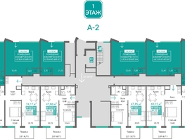Продается 1-комнатная квартира ЖК Подсолнух, 43.16  м&sup2;, 7468406 рублей