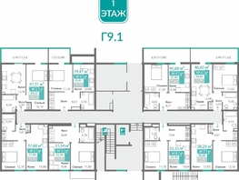 Продается 1-комнатная квартира ЖК Горизонты 2 , 33.35  м&sup2;, 5911288 рублей