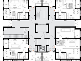 Продается 2-комнатная квартира ЖК Листория, этап 3, 72.42  м&sup2;, 11587200 рублей