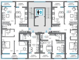 Продается 2-комнатная квартира ЖК На Фонтанке, 58.25  м&sup2;, 17412840 рублей