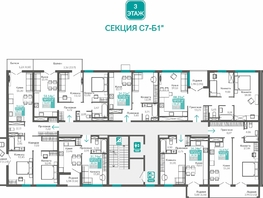 Продается 1-комнатная квартира ЖК Абрикос - 2, 48.91  м&sup2;, 8614518 рублей