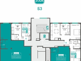 Продается Универ. помещ ЖК Прополис, 82.03  м&sup2;, 15611865 рублей