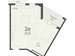 Продается 2-комнатная квартира ЖК Ботаника, сек 1-2, 57.31  м&sup2;, 17671538 рублей