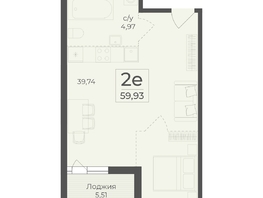 Продается 2-комнатная квартира ЖК Ботаника, сек 1-2, 59.93  м&sup2;, 22102184 рублей