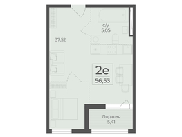 Продается 2-комнатная квартира ЖК Ботаника, сек 3-4, 56.53  м&sup2;, 19197022 рублей