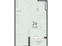 Продается 2-комнатная квартира ЖК Ботаника, сек 5-6, 55.23  м&sup2;, 20288740 рублей