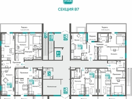 Продается 1-комнатная квартира ЖК Горизонты 1, 45.5  м&sup2;, 7526519 рублей