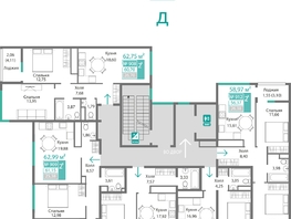 Продается 2-комнатная квартира ЖК Подсолнух, 61.15  м&sup2;, 9218176 рублей