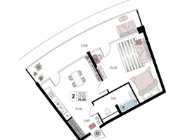 Продается Апартамент АК Атлантис Космос Крым, 79.4  м&sup2;, 33530620 рублей