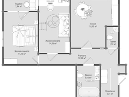 Продается 2-комнатная квартира ЖК Образцово, дома 9-10, 74.15  м&sup2;, 8800000 рублей