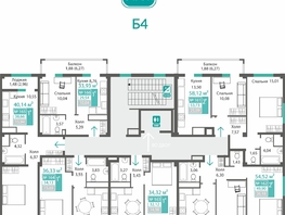 Продается 2-комнатная квартира ЖК Прополис, 53.73  м&sup2;, 7164459 рублей
