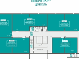 Продается Универ. помещ ЖК Абрикос - 2, 51.24  м&sup2;, 2049600 рублей
