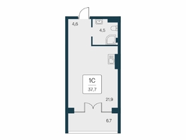 Продается Студия ЖК Вилла Маяк, дом 3, 37.7  м&sup2;, 13350000 рублей