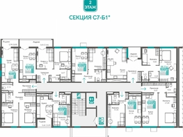 Продается 2-комнатная квартира ЖК Абрикос - 2, 54.1  м&sup2;, 9197000 рублей