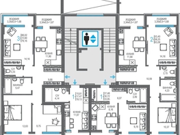 Продается 2-комнатная квартира ЖК На Фонтанке, 58.25  м&sup2;, 17097390 рублей