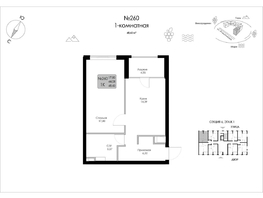 Продается 1-комнатная квартира ЖК Долина Роз, 48.43  м&sup2;, 15082010 рублей