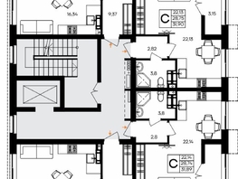 Продается 2-комнатная квартира ЖК Семисчастье, 60.63  м&sup2;, 12732300 рублей